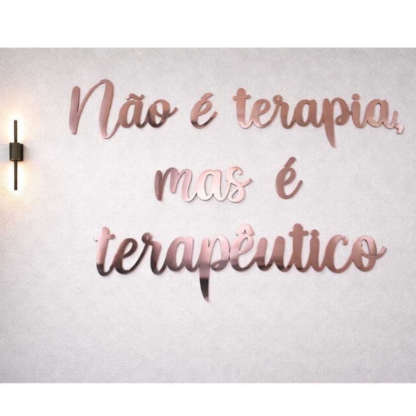Frase Seja Sua Melhor Versão em Acrílico Espelho Decorativo