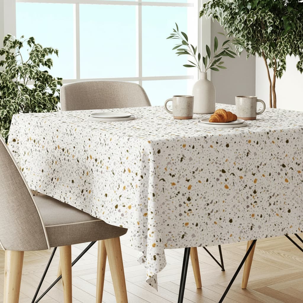 Toalha de Mesa Plástica Térmica 4, 6 ou 8 Lugares - Impermeável