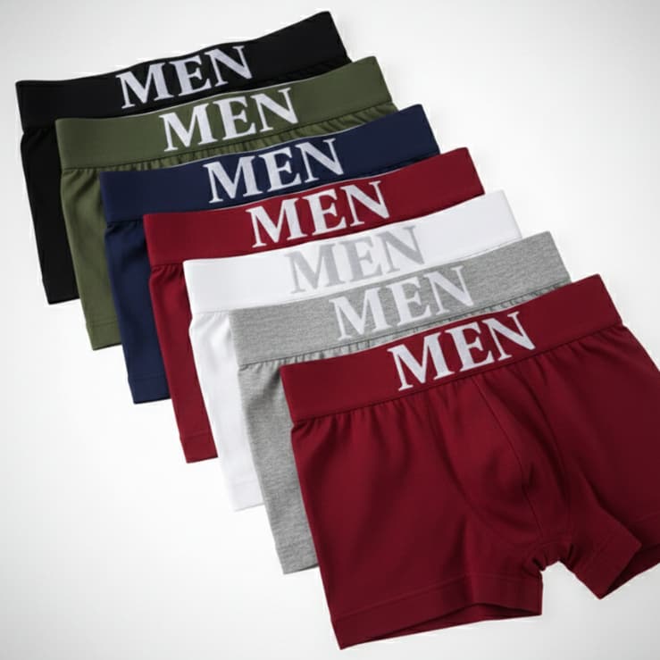 Cuecas Boxer Men Sem Costura Microfibra Casual Premium Toque Macio Masculino PROMOÇÃO