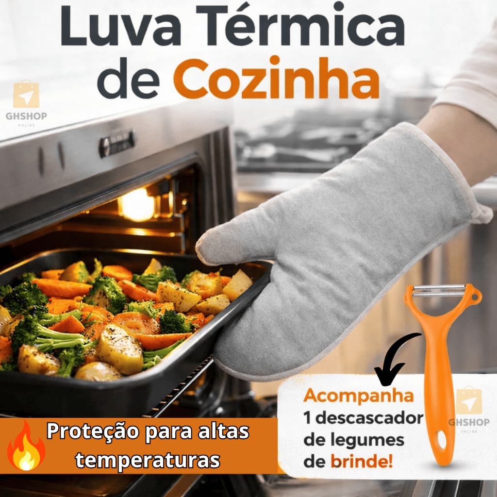 Luva Térmica Cozinha Para Forno Fogão Alta Temperatura Pegador Panela Quente