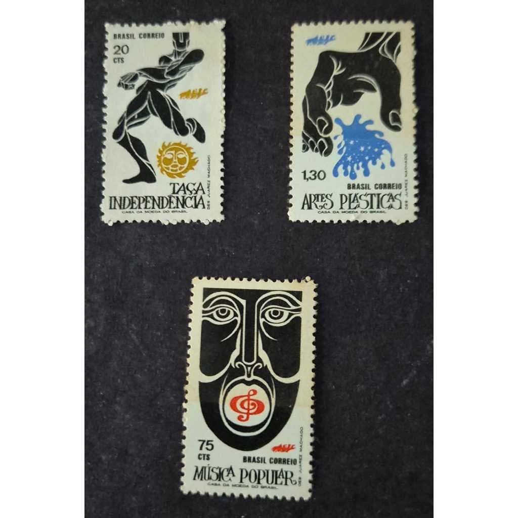 Selos dos correios do Brasil - promoção das artes populares - RHM C740 - C742. Selos novos.