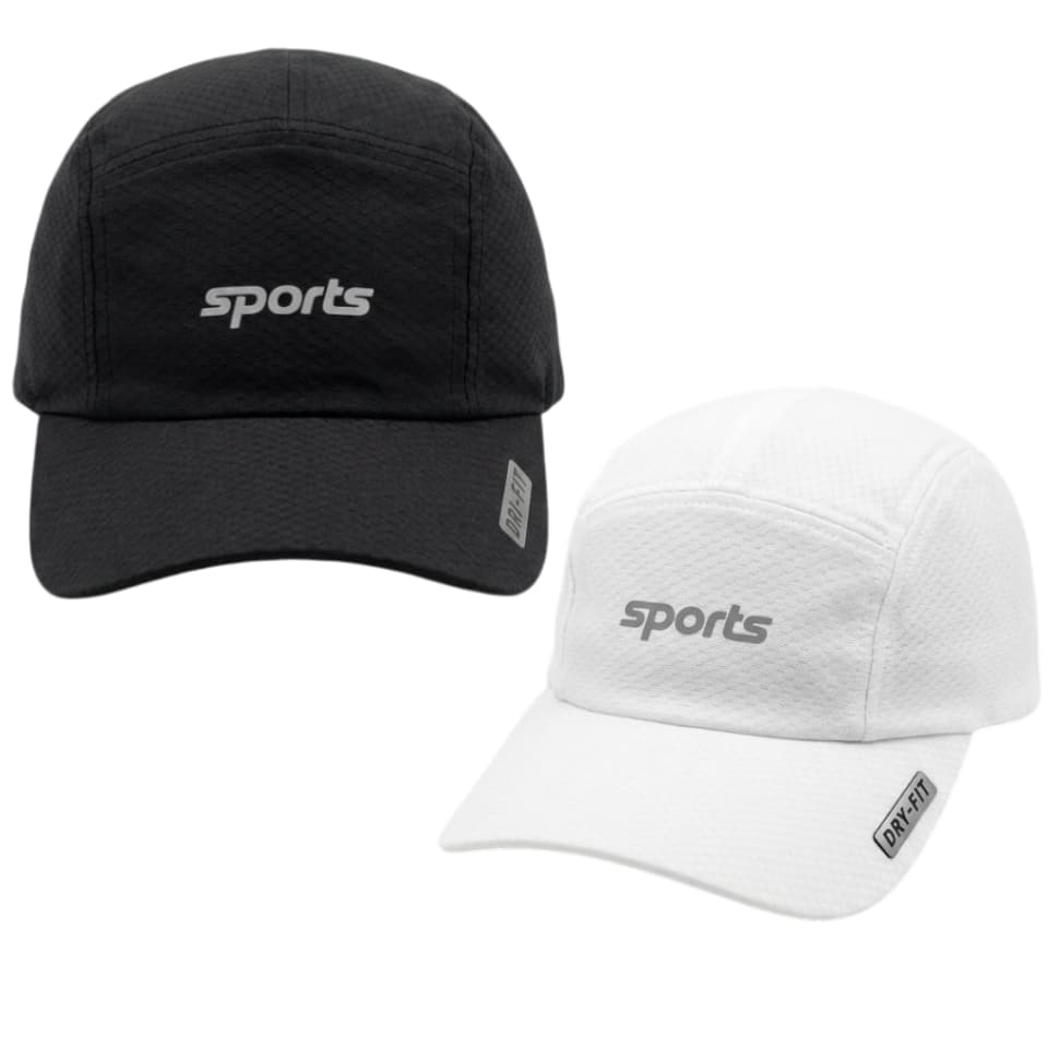 Kit 2 Bonés Sport Dry Fit Masculino Feminino Respirável Academia Corrida Caminhada Leve Ajustável