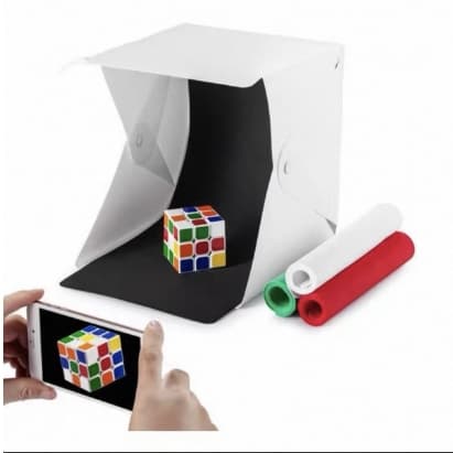 Mini Estudio Fotográfico Photo Studio Usb Portatil Foto  com a luz led