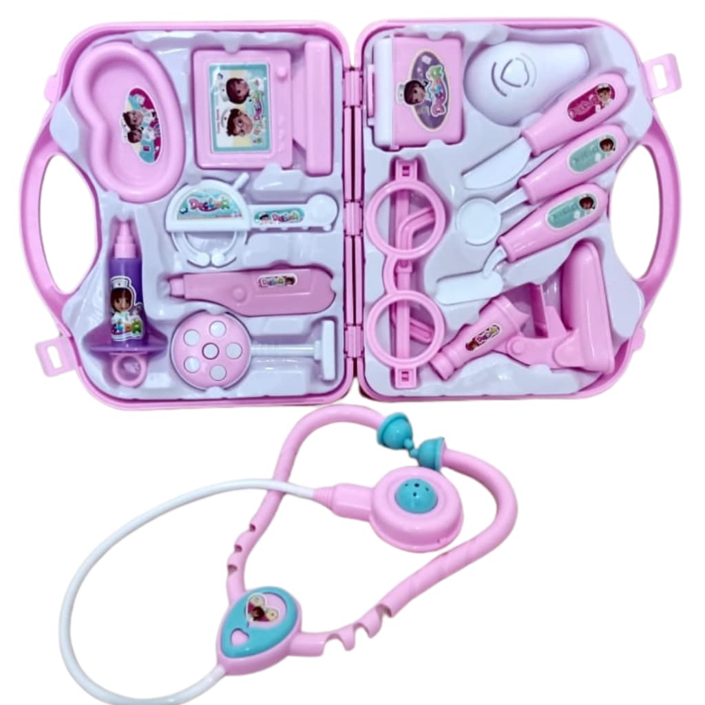 Kit Maleta Médica Enfermeira Infantil - Small Doctor Educativo Brinquedo Criança Menina Doutora