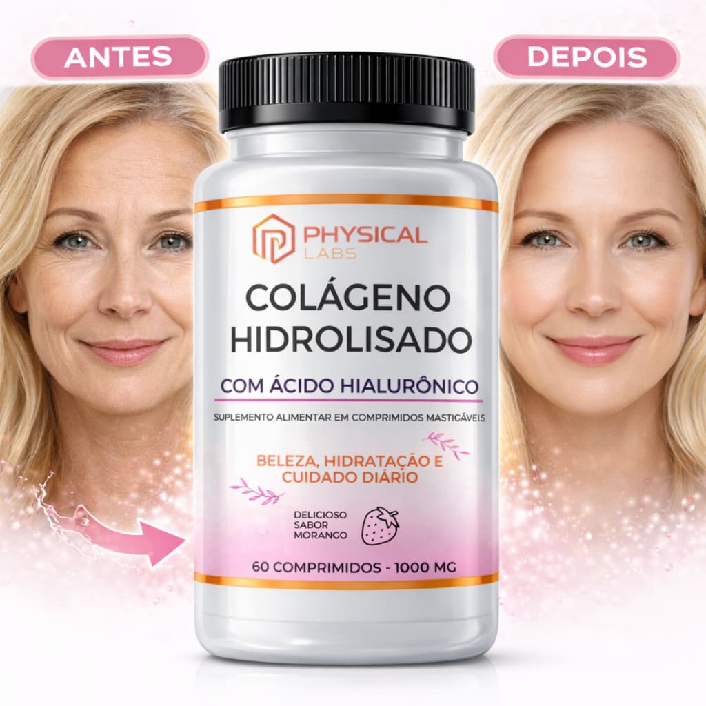 Colageno Hidrolisado com Acido Hialuronico UNHA PELE CABELO -  ENVIO EM 24 HORAS