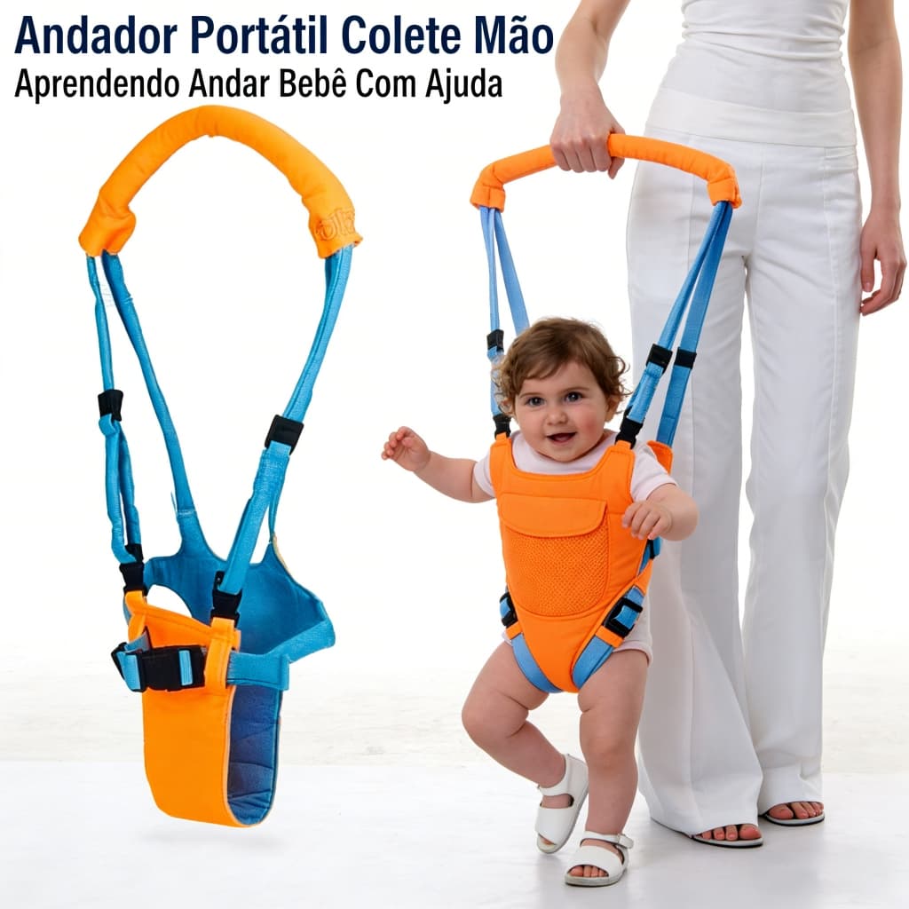 Colete Aprendendo Andar Bebê Portátil, Andador com Ajuda, Proteção Anti-Queda para Bebês