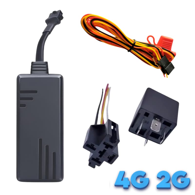 Rastreador GPS Veicular J16 + Relé | 4G 2G | Carro, Moto, Caminhão e Frotas