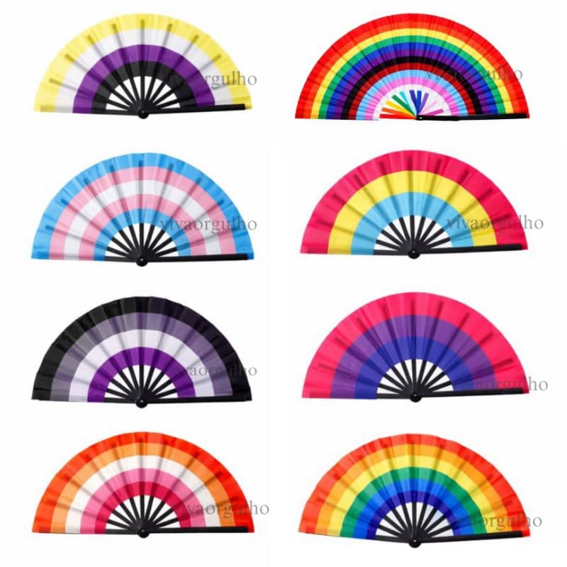 leque grande lgbt lésbica bissexual pansexual assexual transexual não binário