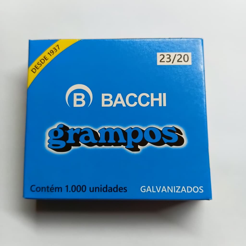 Kit Grampo Galvanizado Bacchi 23/20 1000 mil unidades