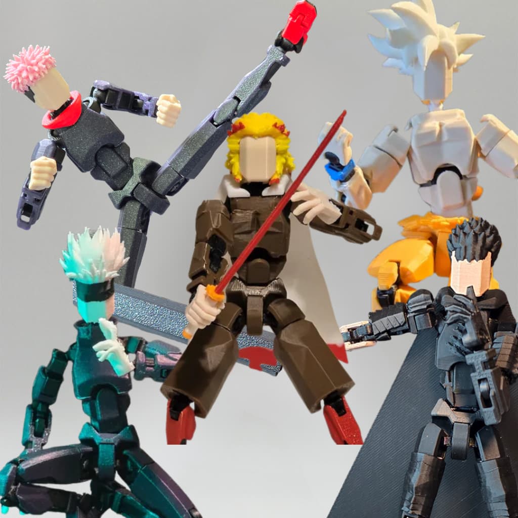 Coleção completa Dummy 13 Articulado - Animes Geek para criança brincar colecionar -enviado montado