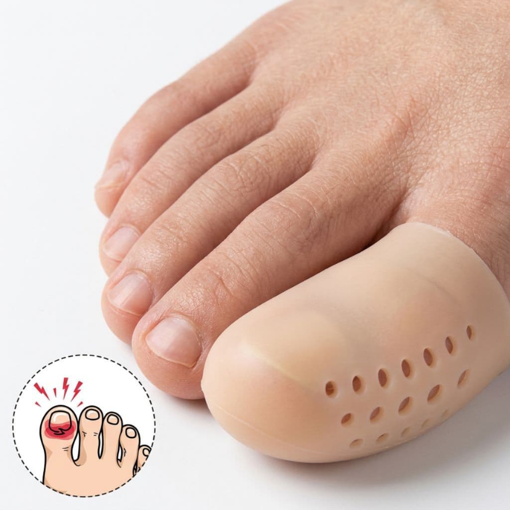 Kits até 10un Protetor Dedão Pé Silicone Anti Dor Calo Unha Encravada Conforto Imediato