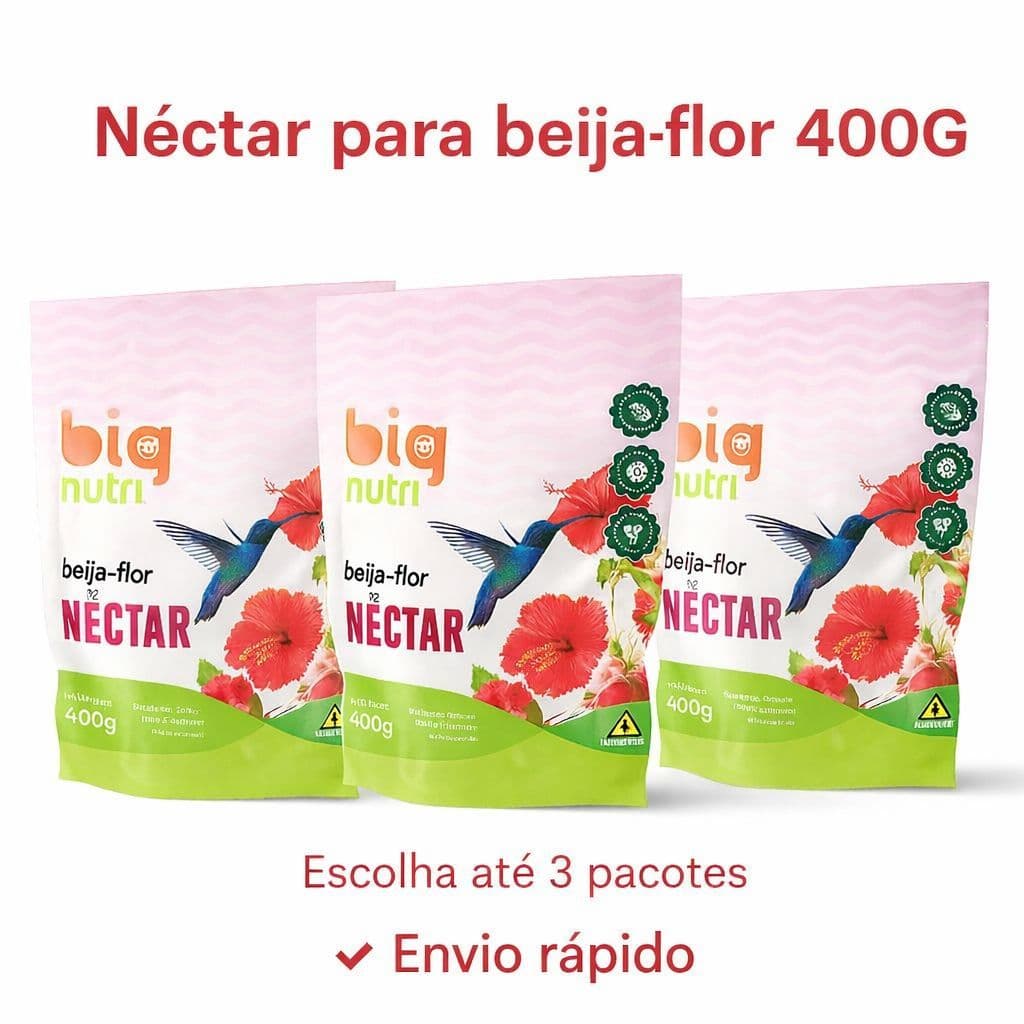 Néctar Beija Flor 400g até 3 pacotes