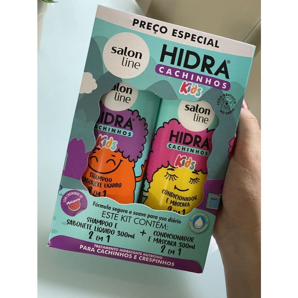 KIT DE SHAMPOO +CONDICIONADOR HIDRA CACHINHOS KIDS SALON LINE