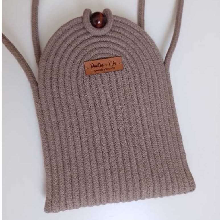 Bolsa para celular e cartão transversal