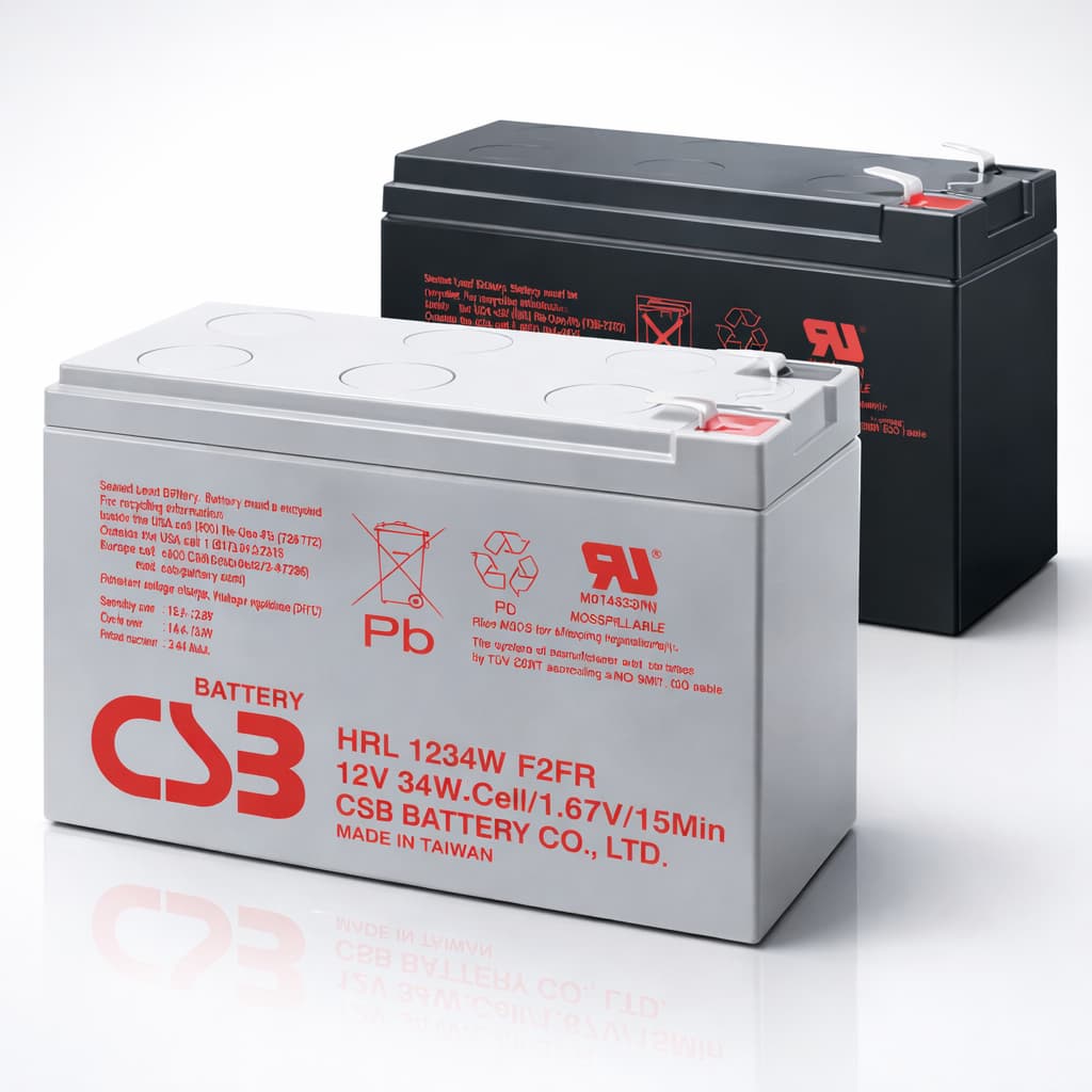 Bateria CSB 1234W 9Ah / 12V - Para Nobreak, Alarme, Iluminação