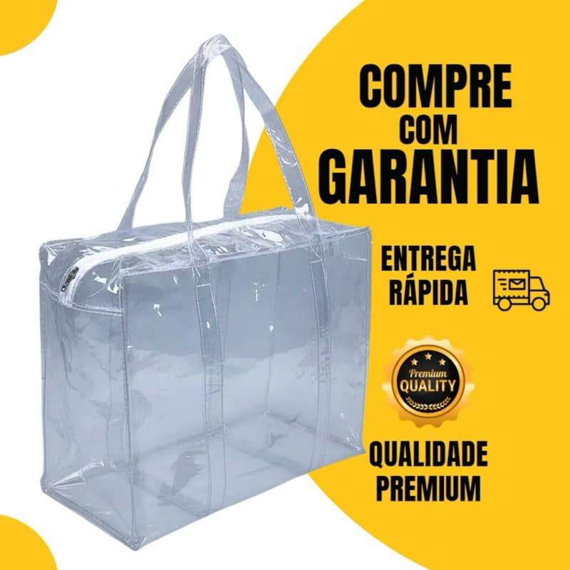 Bolsa Jumbo 100% Transparente Para Vizita Em Presídio