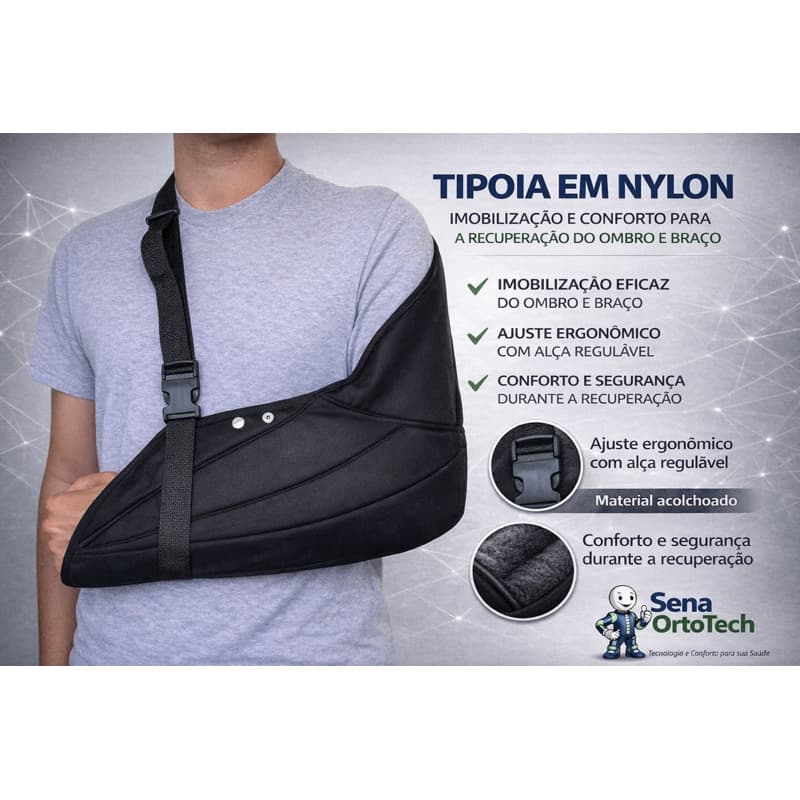 Tipoia Estofada Velpeau em nylon Americana Bilateral