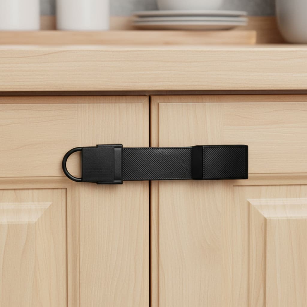 Trava Segurança Armario Geladeira Criança Infantil Adesiva Fácil Instalação Gavetas Multiuso Minimalista