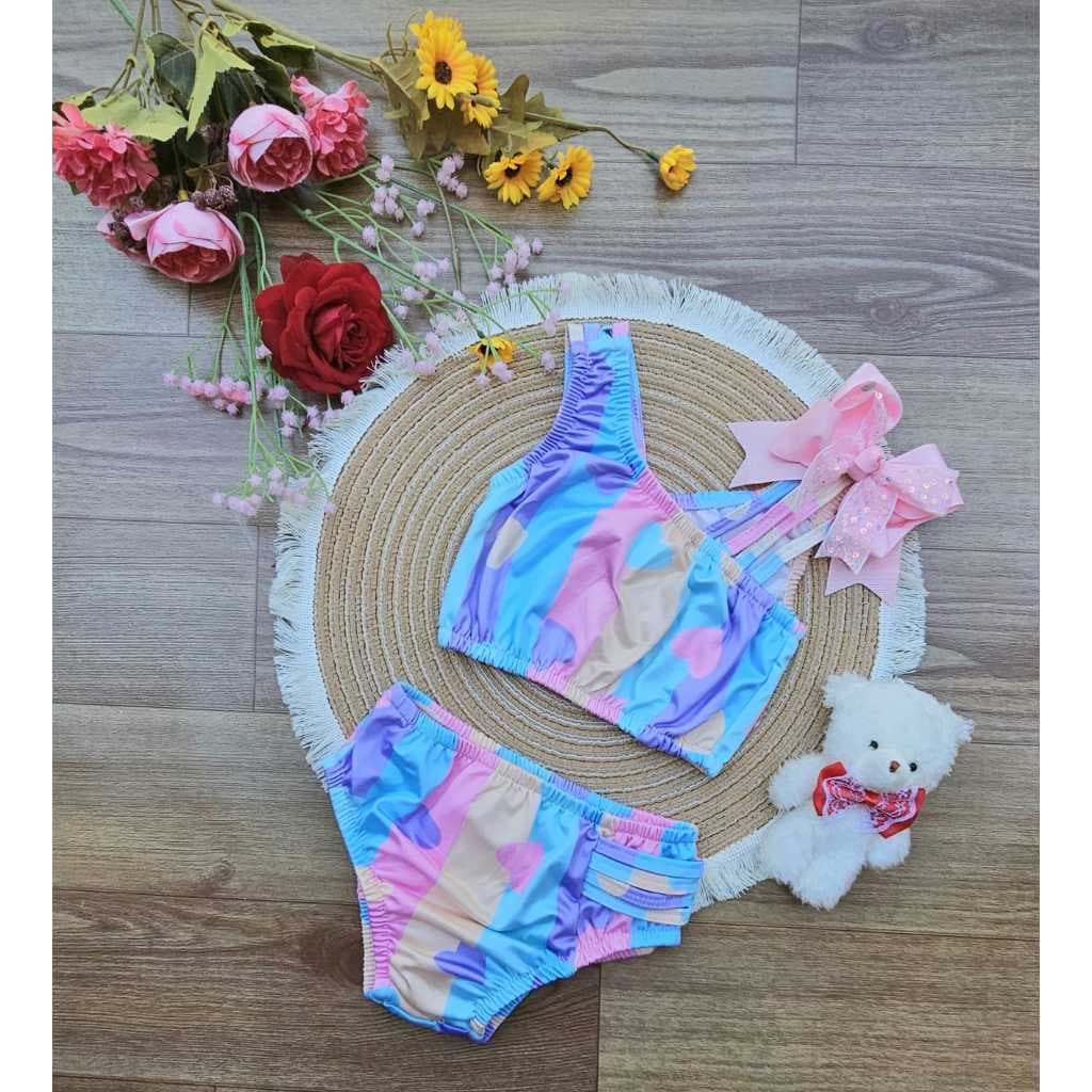 Biquini Infantil Estampado com Forro