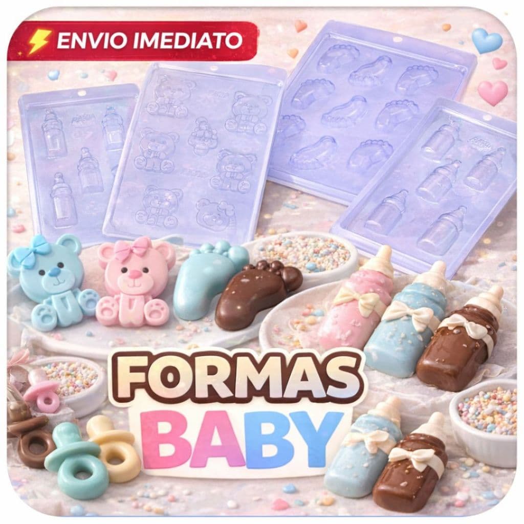 2/4/6 Formas Bombom Acetato Baby Chá Bebê Revelação Maternidade Pásco BWB