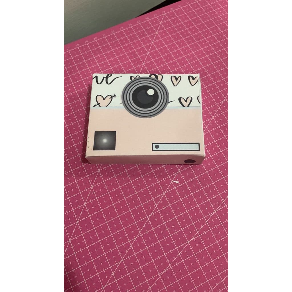 Caixinha Porta Polaroid Personalizada Formato Câmera Lembrancinha fotos Instax