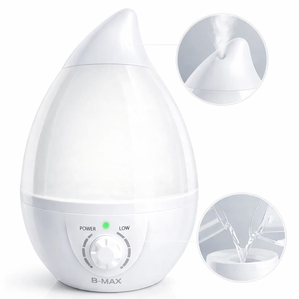 Umidificador de Ar 2.6L LED Difusor Aromático Bivolt Silencioso 10h BMax