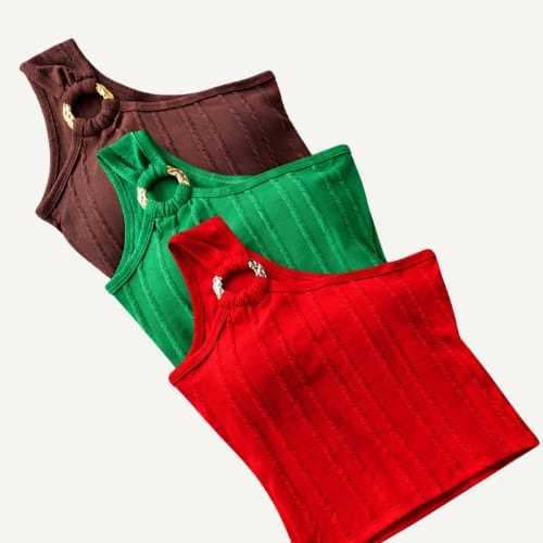 Kit-2 o 1 Unidade Blusinha Top Faixa Cropeds Femenino Com Bojo Alsa Argolga Excelente Elastcicidade