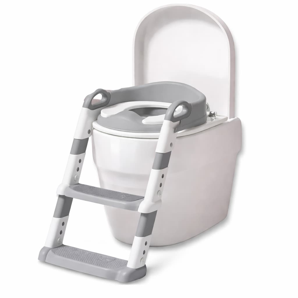 Assento Redutor Infantil Com Escada Vaso Sanitário Troninho Azul