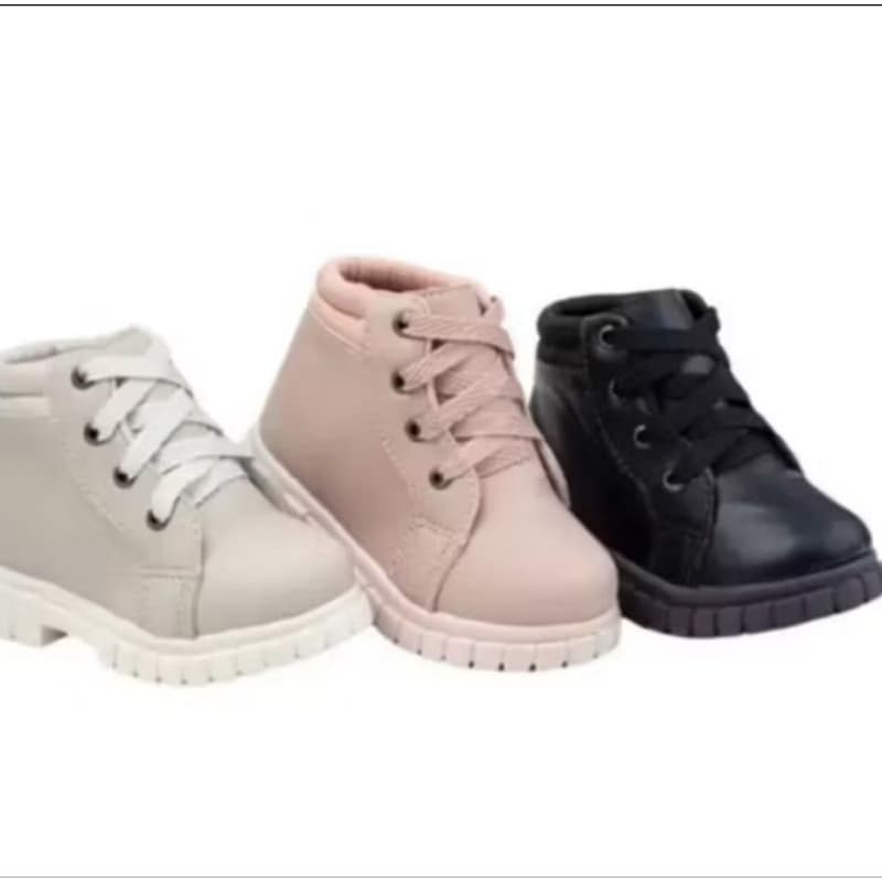 Coturno infantil,cores, preto, nude.marfim.