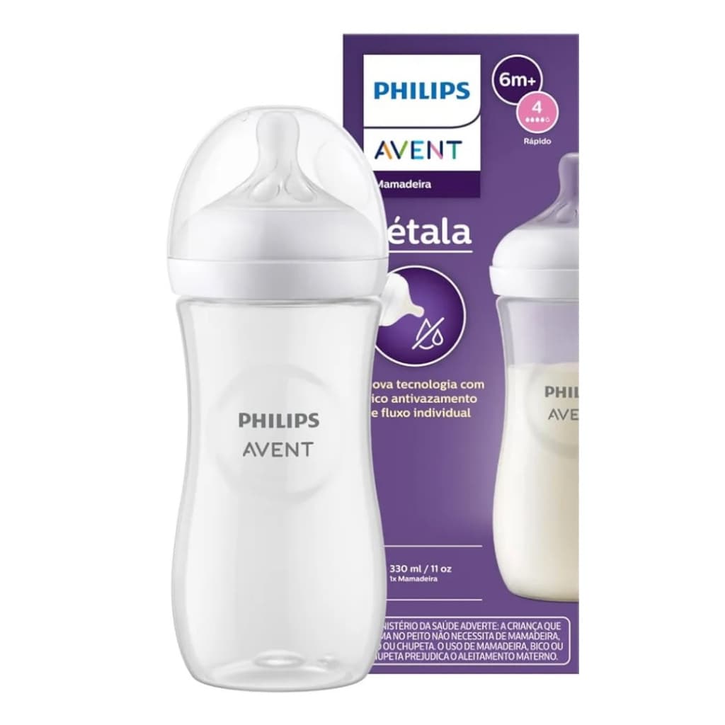 1un Mamadeira Pétala Philips Avent 3.0 - 330ml Para Bico 4