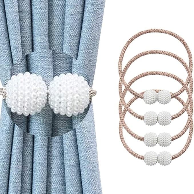 1/2/3 Pcs Prendedor De Cortina Magnética Organizador Enfeite A Pronta Entrega