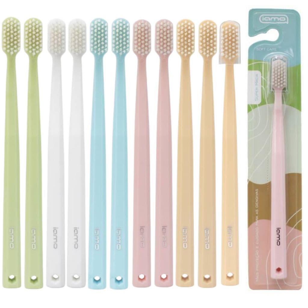 Escova Dental Super Macia Kit's 12UN — Ideal para Gengivas Sensíveis Testada e Aprovada por Dentistas