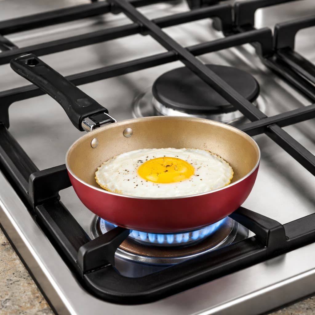 Frigideira Antiaderente Frita Ovo Perfeito Multiuso 14 Cm Frigideira  Teflon