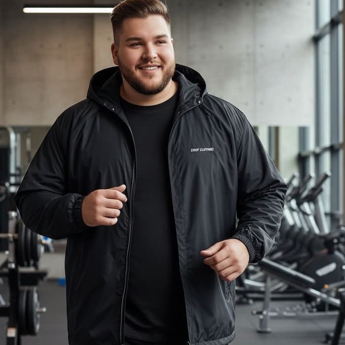 Jaqueta Corta Vento Plus Size P ao G4 Masculina Impermeável Treino Casual