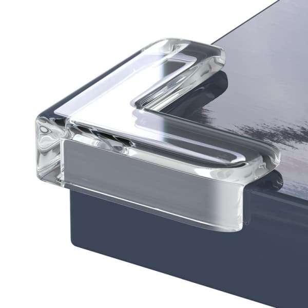 Kit 40 Protetores Quina De Mesa Em Silicone Com Adesivo Para Móveis Quarto Cozinha Promoção