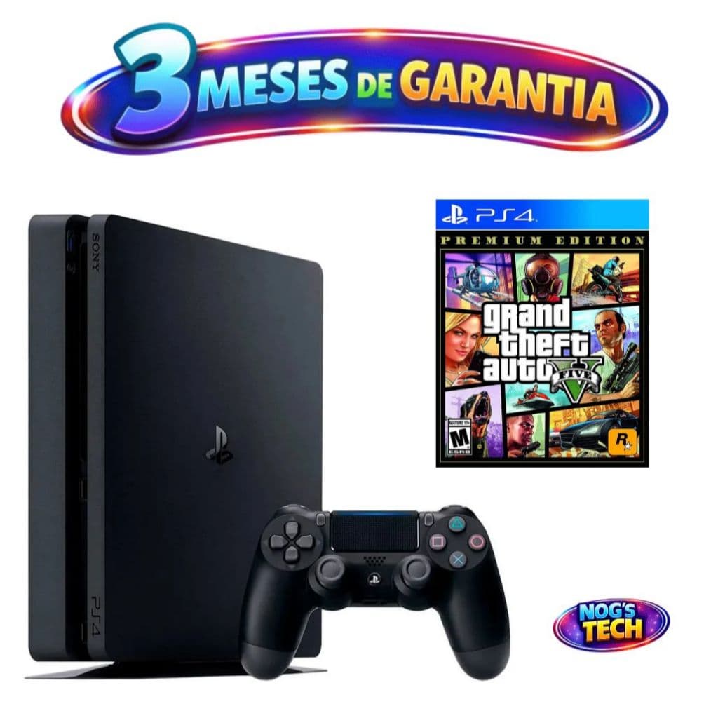🎮 PlayStation 4 Slim SEMINOVO 1TB + Controle Original + Jogo Incluso