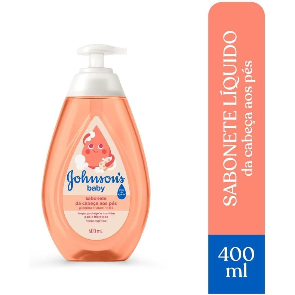 Sabonete Líquido Johnson's Baby Glicerina Da Cabeça Aos Pés 400ml 750ml