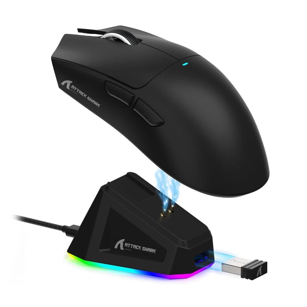 Mouse Gamer Attack Shark X11 com dock