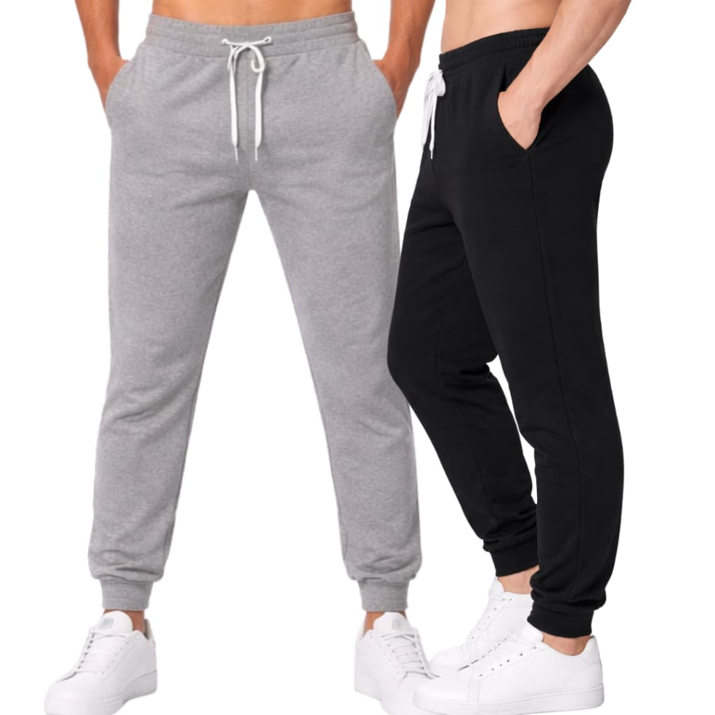 Kit 2 Calças Moletom Masculina com Bolso – Casual Algodão