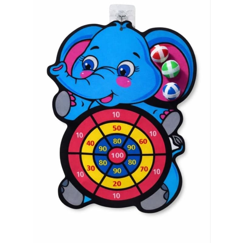 Jogo de Dardo Infantil  Velcro Personagens  Divertidos  Alvo Colorido  3 Bolinhas Seguro  Educativo