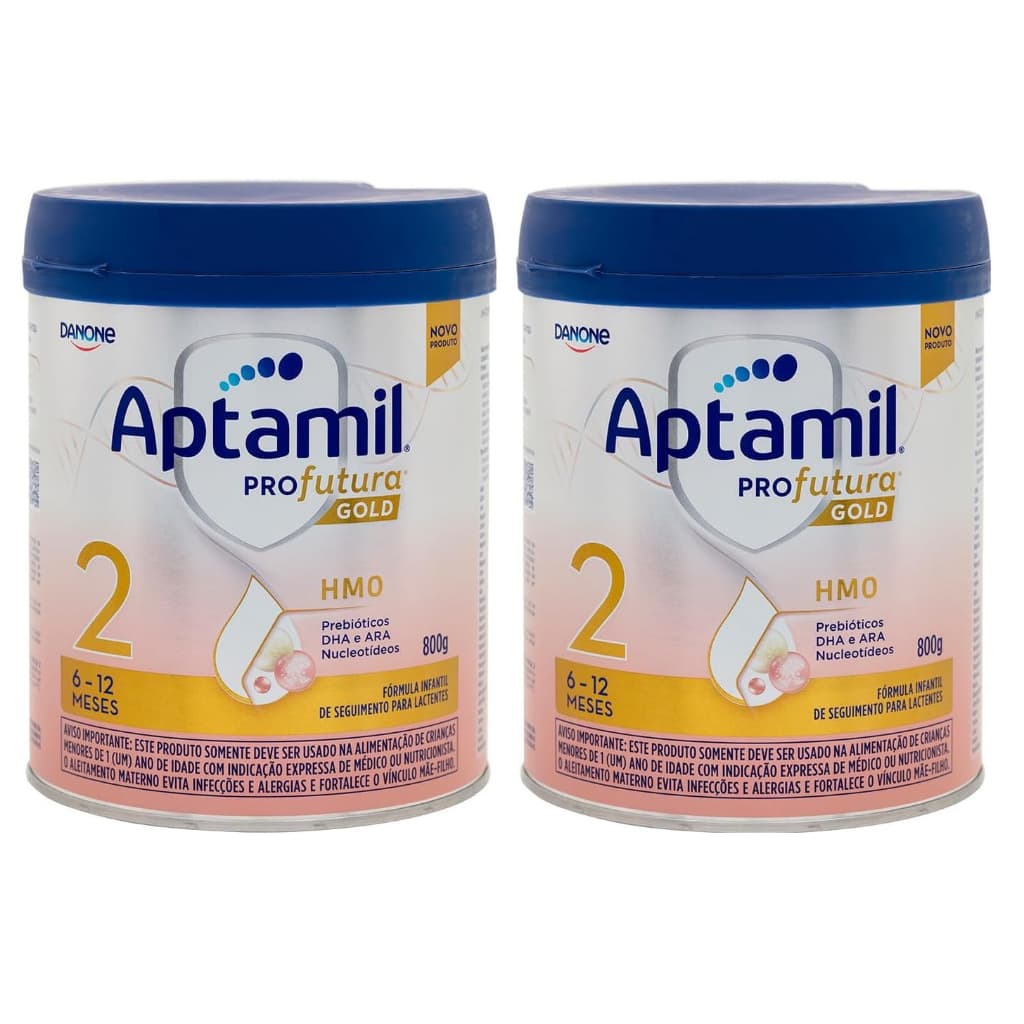 Kit 2 Latas Aptamil Profutura Gold 2 800g - 6-12 meses EQ.1