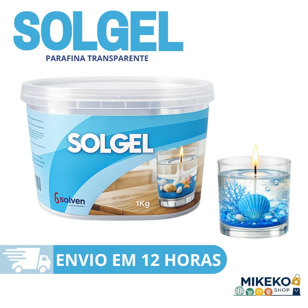 Parafina Gel Cristal da SOLGEL 1kg