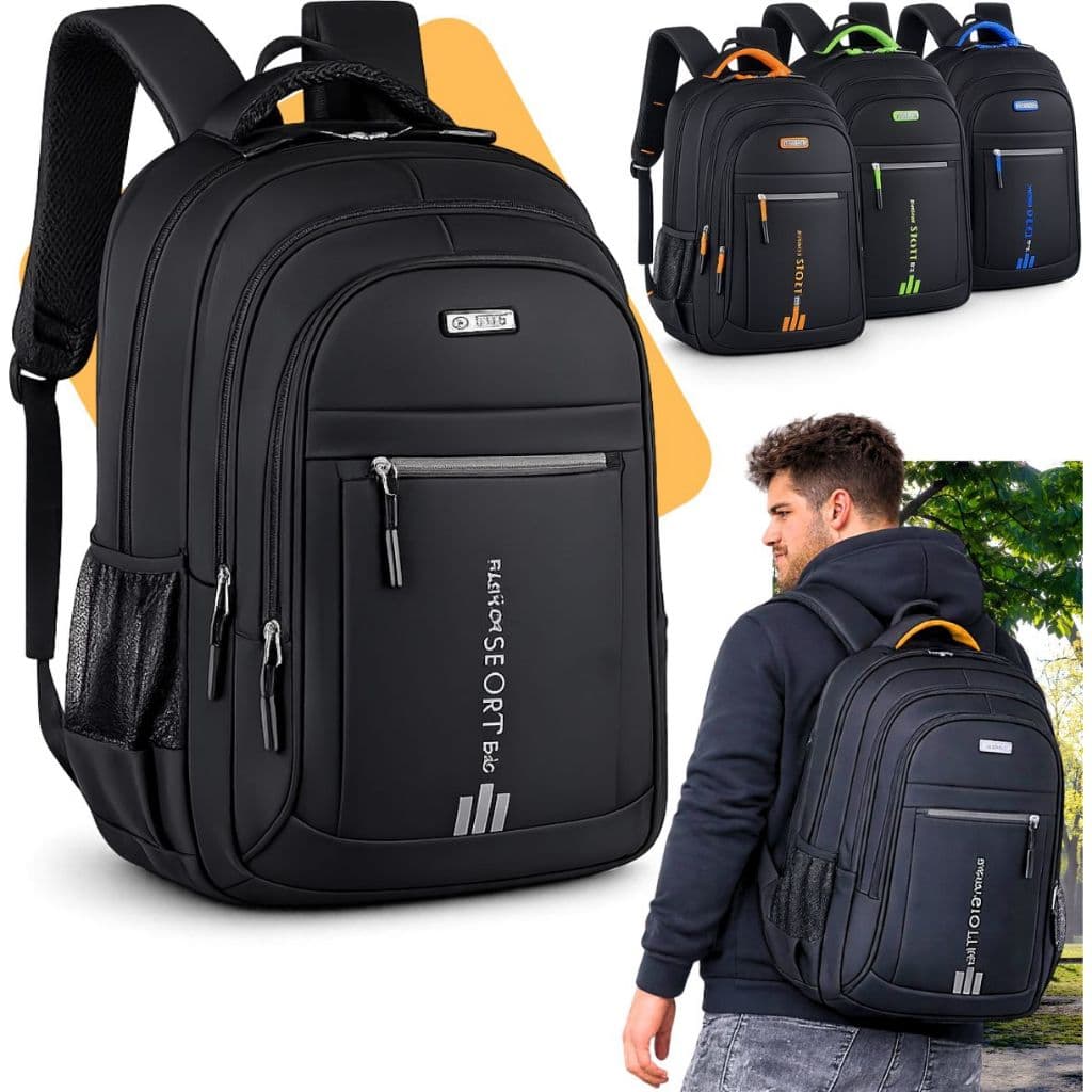 Mochila Notebook Escolar Executiva Masculina Feminina Bolsa Resistente - Envio Imediato
