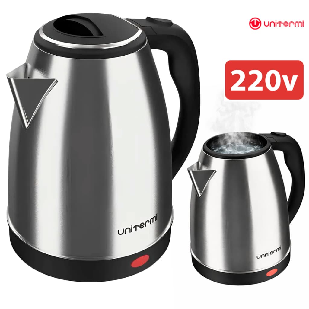 Chaleira Elétrica Unitermi Atacama 220v Inox 1,8L Térmica Desligamento Automático Ferve Rápido