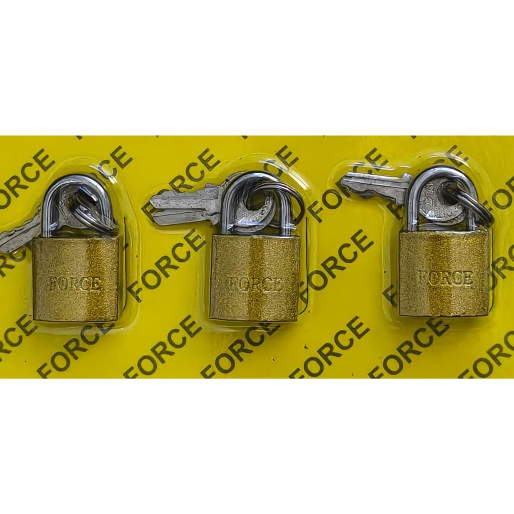 Cadeados Metal Mini 20mm para Armários/Bolsas/Malas de Viagem Metal Premium 2 Chaves