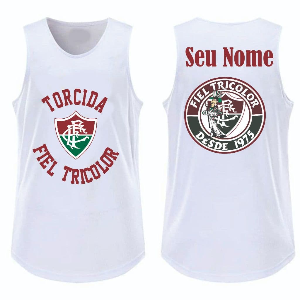Camiseta Torcida Fiel FlumienSe com seu nome personalizada