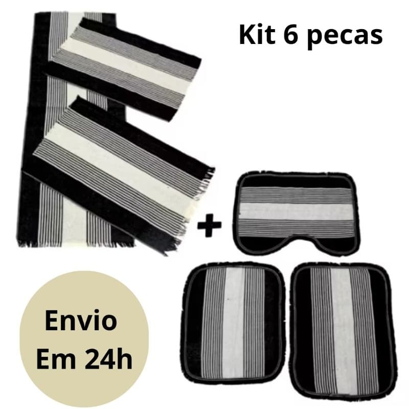 Kit Passadeira Cozinha 3 peças + Kit Banheiro 3 Peças Conforto e Praticidade