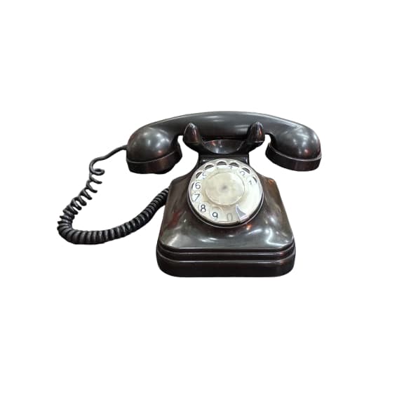Telefone de Baquelite Preto dos Anos 50