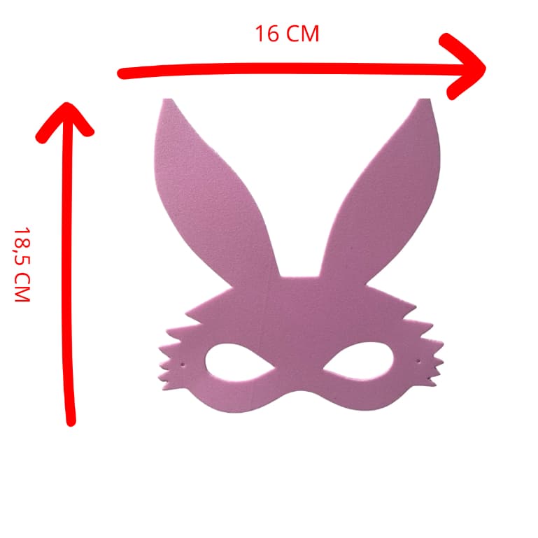 50 un de Máscara de Coelho para Páscoa – ideal para crianças e adultos em festas, escolas, igrejas