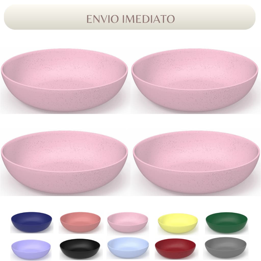 Kit pratos Fundos Resistente Variedade de cores